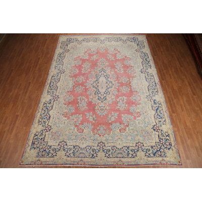 Large Pink Traditional Area Rug 10x14