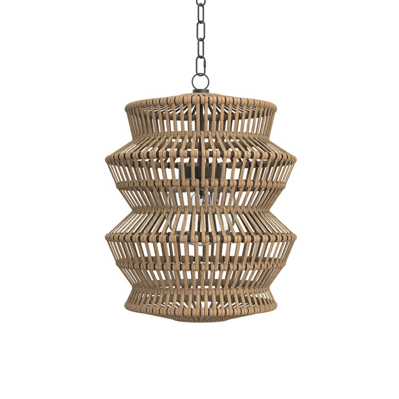 Mckenna Outdoor-Chandelier, Onyx, 26" H x 20" W x 20" D