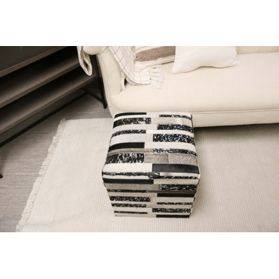 Cerabino Leather Ottoman
