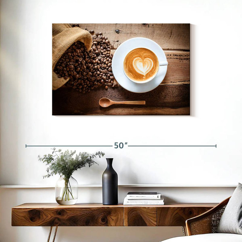 Yarlin Latte Coffee, 24" H x 36" W