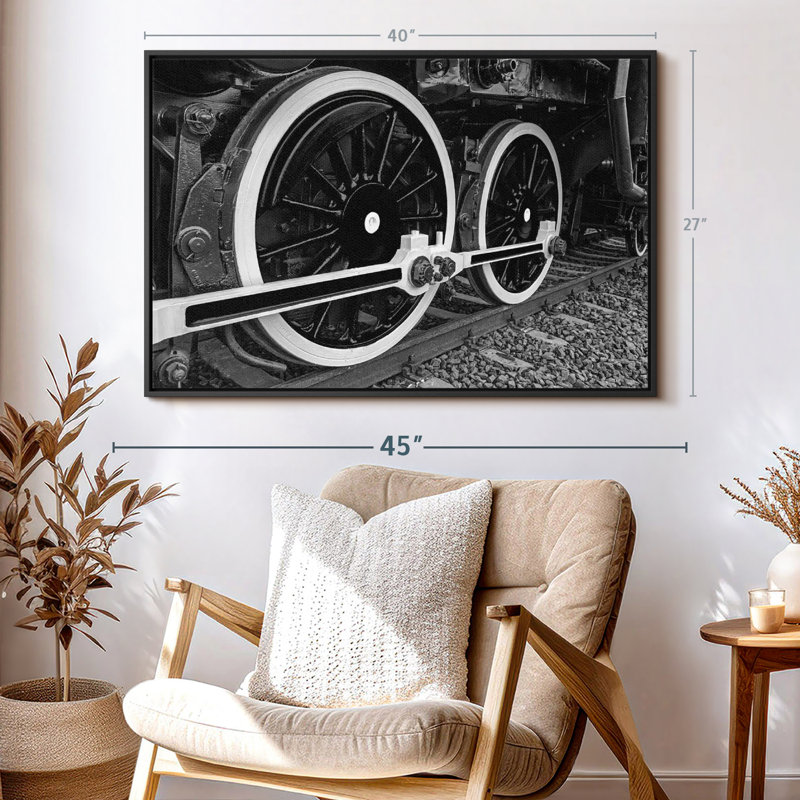 «Train Wheels Wall Art», H 27 po x l 40 po