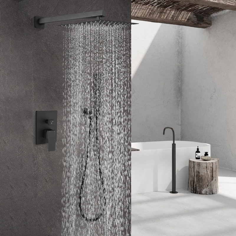 Système de douche mural 12 pouces
