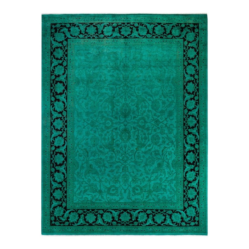 Tapis vert unique 9 pi 3 po x 12 pi 3 po Yonel