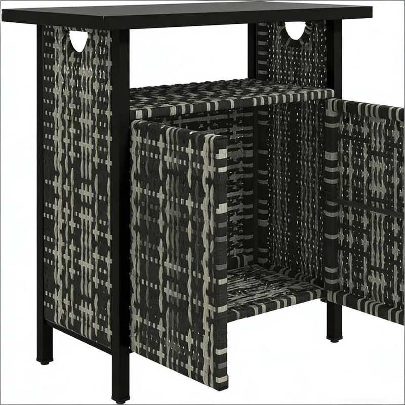 Table basse d'extérieur, organisateur d'armoire de rangement pour serviettes d'extérieur, table de bar d'extérieur