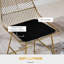 Abduljalil Upholstered Counter Stool with Metal Frame