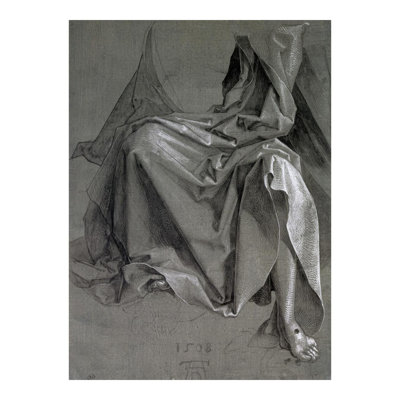 Étude de la robe du Christ par Albrecht Dürer - Estampe numérique