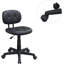 Chaise de bureau pivotante à 360 ° avec base en métal avec coussin amovible, chaise de bureau moderne pour petits espaces, salon, chambre à coucher, coin lecture
