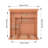 Outdoor Square Sauna, Patchwork Red Cedar Traditional Steam Sauna