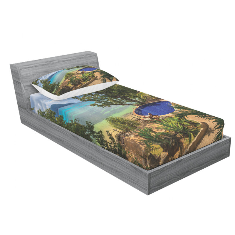 Microfiber Sheet Set, Twin Sheet Set with Fitted Sheet