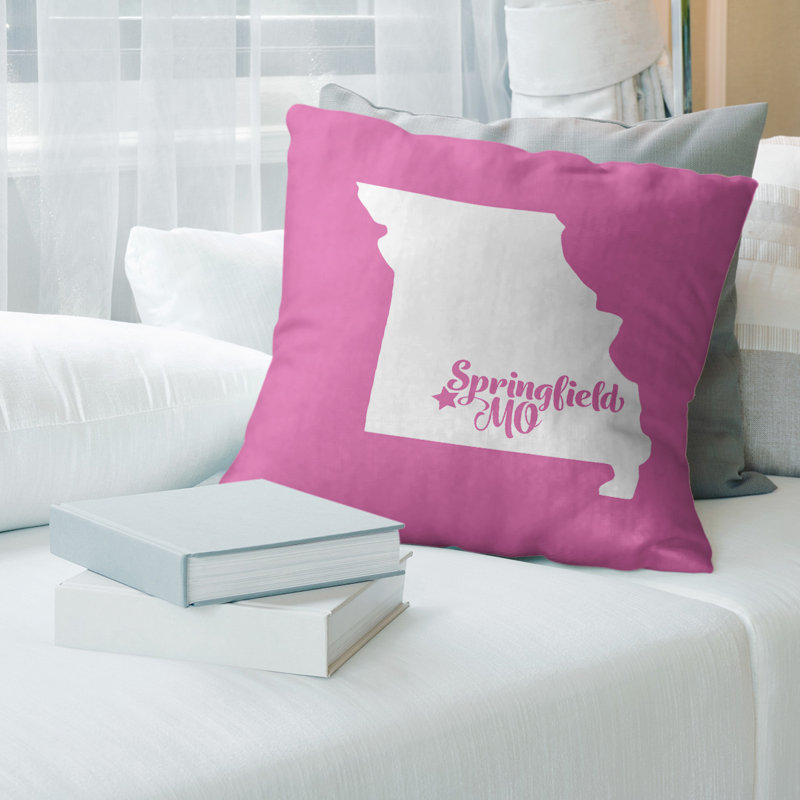 Housse de coussin en lin, Tampa, 20 po X 20 po, Rose