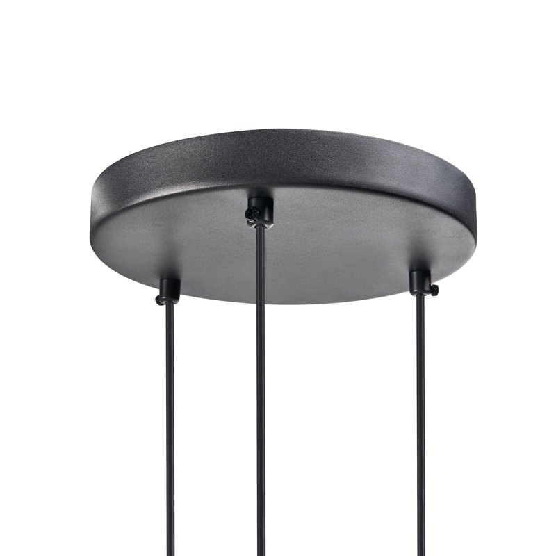 3 - Light Matte LED Novelty Pendant