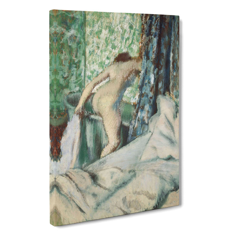 Nude Woman In The Bath by Edgar Degas - Wrapped Canvas Painting, 60cm H x 40cm W x 3cm D