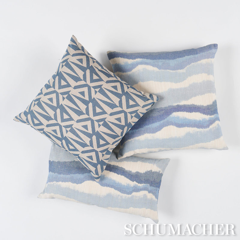 Chandler Warp Print Pillow, 12"H X 24"W, Rectangular
