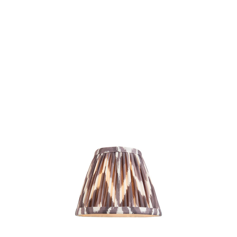 Zigzag 16cm Lamp Shade, Brown