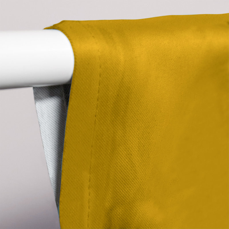 Room Darkening Curtain Single Panel, Atlanta Baseball Gold/Navy Blue/White