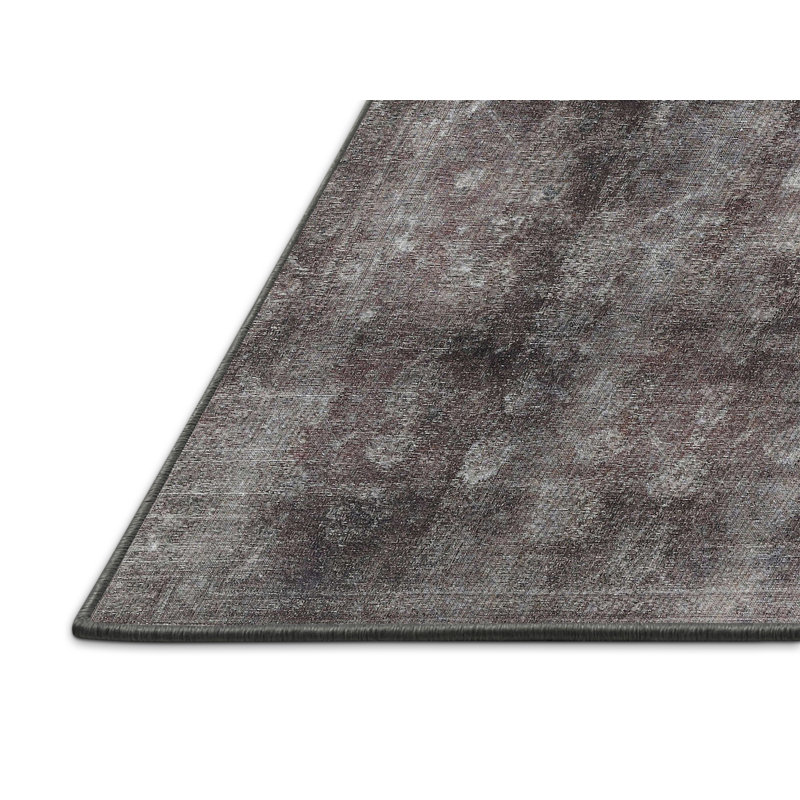Tapis brun clair/noir traditionnel, Rectangle 5 pi x 7 pi
