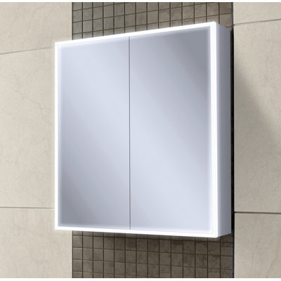 Qubic Metal Mirror Cabinet