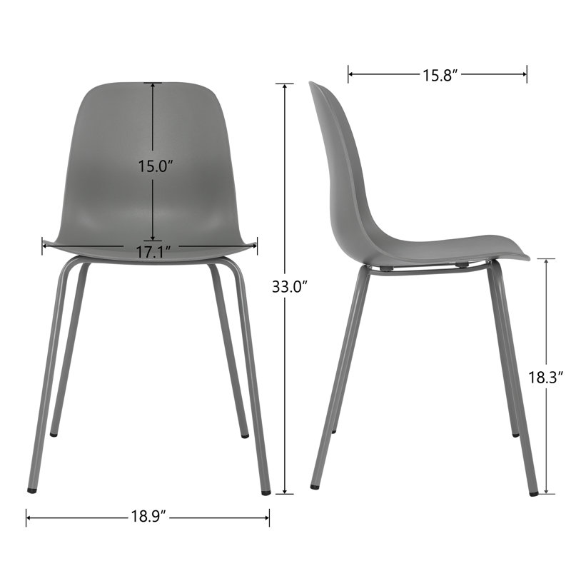 Chaise d'appoint Almeda Cheatham, Gris