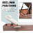 Outdoor Wicker Chaise Lounge Set Patio Reclining Chaise With Side Table And Cushions-1202323812