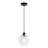 1-Light Textured Glass Dimmable Adjustable Pendant Light