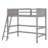 Wood Loft Bed With Ladder-1163759250