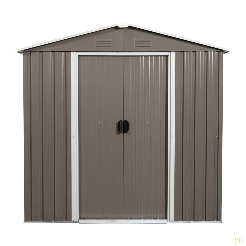 Remise de rangement extérieure en métal 6 pi x 5 pi