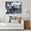 Art liquide noir et blanc créatif - peinture sur toile-67390584-67390583