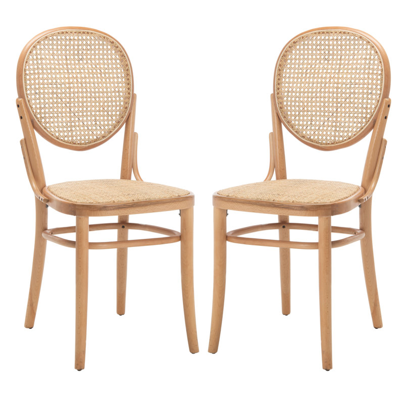 Cane 18.3'' H Beech Side Chair, Natural
