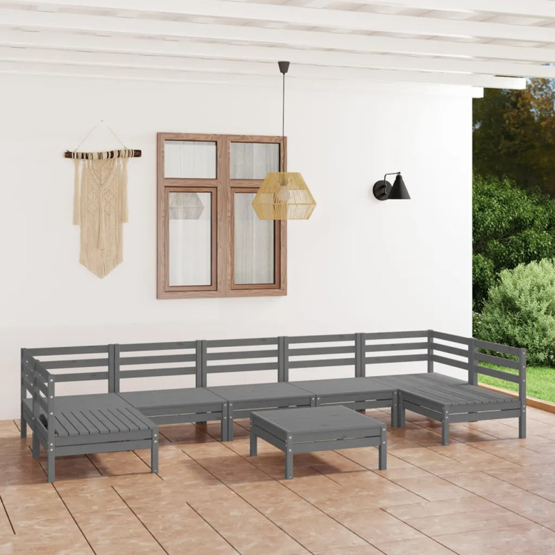 Anmie Sofa Seating Group, Grey