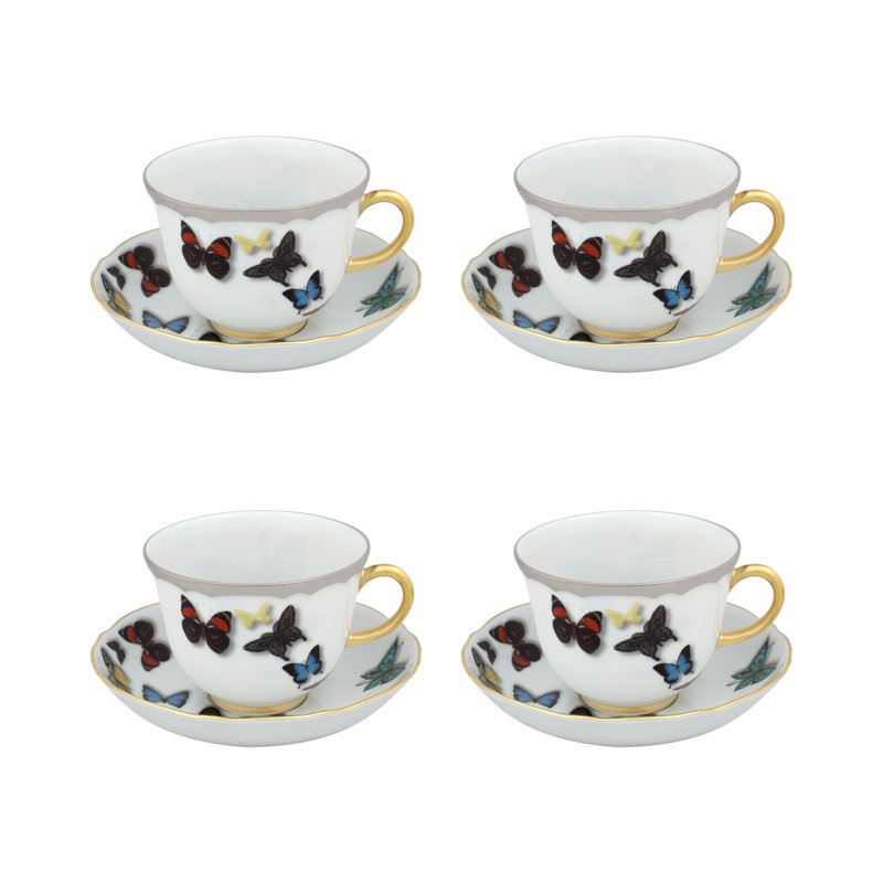 Butterfly Parade Porcelain Teacup