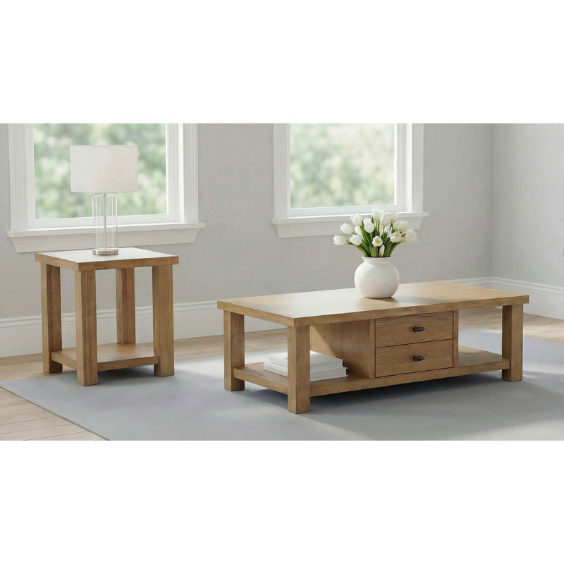 Ensemble de tables basses 2 pièces Beasley, 2 pièces: table basse, table de bout