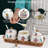 Ceramic Salt Sugar Bowls Set, Set Of 3 Condiment Pots Seasoning Jar Spice Container With Lid Spoon And Tray For Home Kitchen Counter, Dishwasher Safe (Red)