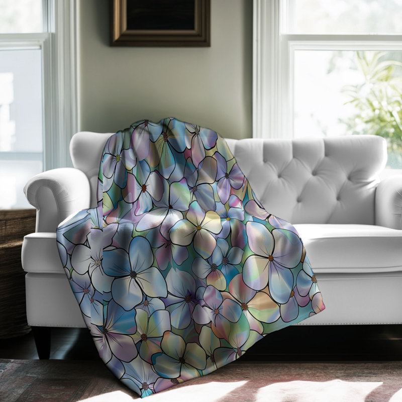 Couverture sherpa en verre Serene, Grand lit