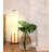 Parker 48 in. Farmhouse 2-Light LED Energy Efficient Floor Lamp with Beige Fabric Cylinder Shade