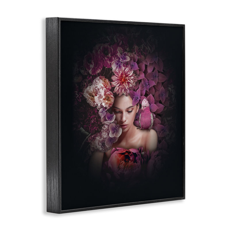 Art circulaire, giclée par Reinders, Giclée encadrée noir minuit, H 14 po x l 11 po