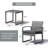 Ables Wicker 2 - Person Patio Conversation Set with Cushions-252323428