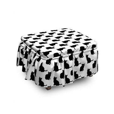 Ensemble de housse pour à coussin de boîte 2 pièces chat ludique chatons