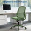 Fauteuil de bureau ergonomique en filet avec accoudoirs relevables et support lombaire, chaise de bureau à dossier moyen avec rotation à 360 ° pour le bureau personnel-837060918-837060914
