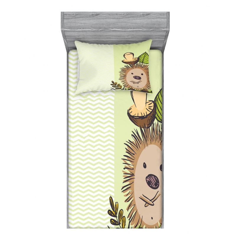 Microfiber Sheet Set, Twin Sheet Set with Fitted Sheet