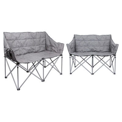 Padded Camping / Beach Folding Chair Set of 2
