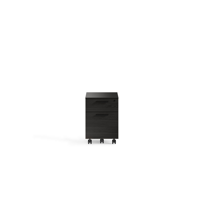 Armoire de remplissage verticale 2 tiroirs Linea, Gris anthracite teint en cendre