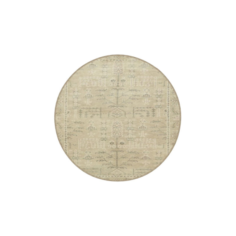 Cream Geometric Decorative Washable Carpet, Runner 2'6" x 6'7"