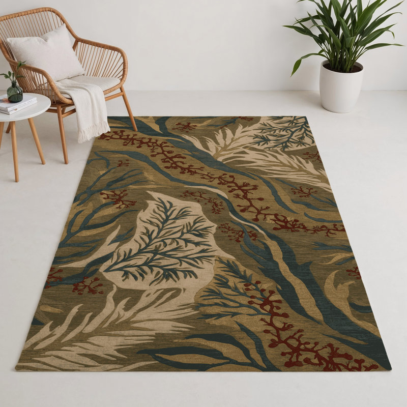 Tapis d'intérieur et d'extérieur brun Nature, Rectangulaire 3 pi x 5 pi