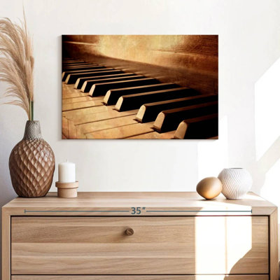 Clés de piano Abarca sépia