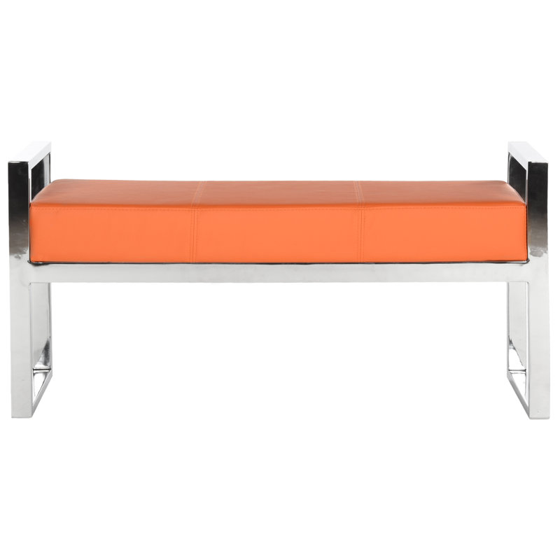 Banc rembourré Langely, Orange