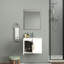 Meuble-lavabo mural avec lavabo en céramique