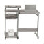 Bureau d'ordinateur complet, gris