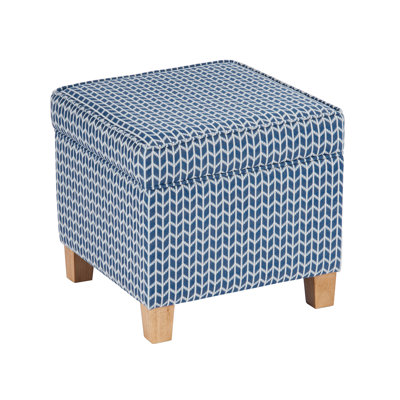 Asha 17.5" Square Storage Ottoman