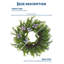 Couronne de buis de 20 pouces pour la porte d'entrée, couronne de printemps artificielle avec feuilles de fougère