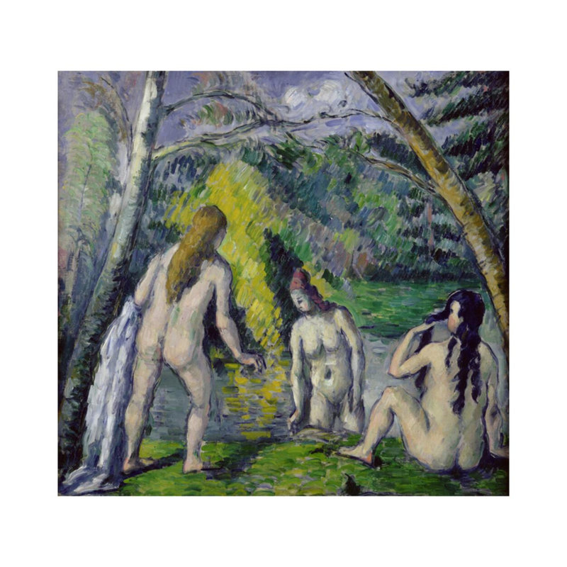 The Three BathersPaul Cézanne Giclee Print, 32" H x 40" W